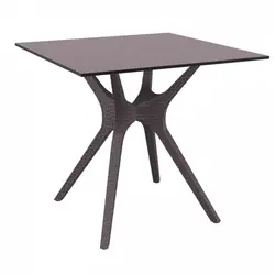 میز مربع مدل Air با پایه ایر پلیمری نظری - مبلمان اداری ساویس