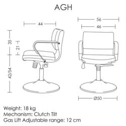 ‌صندلی کانتر / آرایشگاهی مدل AGH672 آرتمن - مبلمان اداری ساویس