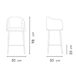 صندلی کانتر نظری مدل نایس پایه چوبی n301bw - مبلمان اداری ساویس
