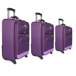 مجموعه سه عددی چمدان مدل تاپ یورو