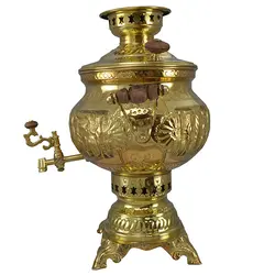 سماور زغالی مدل ستایش کد 022 ظرفیت 6 لیتر