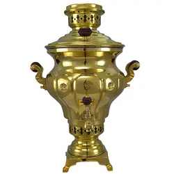 سماور زغالی حاج مهدی مدل آتنا کد 03 ظرفیت 4 لیتر