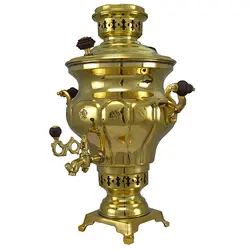 سماور زغالی حاج مهدی مدل آتنا کد 03 ظرفیت 4 لیتر