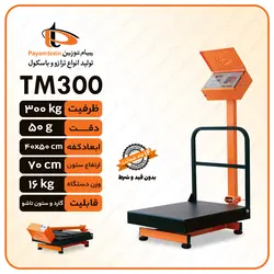 باسکول 300 کیلویی پیام توزین مدل TM300