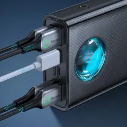 شارژر همراه باسئوس مدل AMBLIGHT ظرفیت 30000 میلی آمپر ساعت