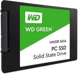 اس اس دی اینترنال وسترن دیجیتال مدل Green PC WDS120G2G0A ظرفیت 120 گیگابایت