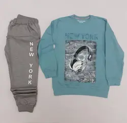 بلوز شلوار پسرانه طرحnewyorkکد30274 - فروشگاه اینترنتی تی تی تک