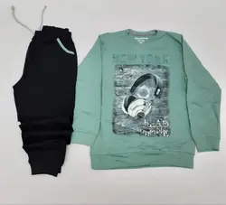 بلوز شلوار پسرانه طرح هدفون کد30227 - فروشگاه اینترنتی تی تی تک