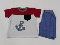 تیشرت شلوارک پسرانه طرح جیب کد30425 - فروشگاه اینترنتی تی تی تک