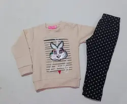 بلوز شلوار دخترانه خرگوش کد12280 - فروشگاه اینترنتی تی تی تک