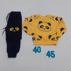 بلوز شلوار پسرانه طرح پاندا کد30322 - فروشگاه اینترنتی تی تی تک