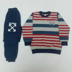 بلوز شلوار پسرانه طرح راه راهoffکد30304 - فروشگاه اینترنتی تی تی تک