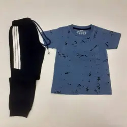 تیشرت شلوارک پسرانه طرح برجسته کد30465