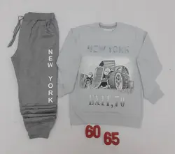 بلوز شلوار پسرانه طرح ماشینNEWYORKکد30290 - فروشگاه اینترنتی تی تی تک