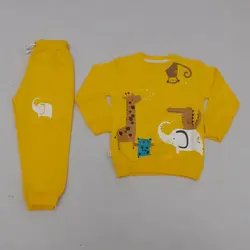 بلوز شلوار پسرانه طرح زرافه کد30281 - فروشگاه اینترنتی تی تی تک