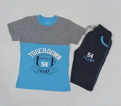 تیشرت شلوارک پسرانه راه راه04کد30633 - فروشگاه اینترنتی تی تی تک