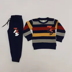 بلوز شلوار پسرانه طرح 75بافت کد30008 - فروشگاه اینترنتی تی تی تک