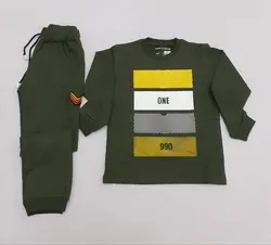 بلوز شلوار پسرانه طرح ONEکد30268 - فروشگاه اینترنتی تی تی تک