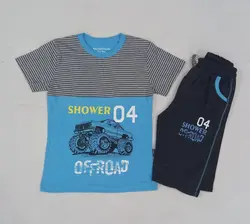 تیشرت شلوارک پسرانه طرح ماشین۰۴کد30635 - فروشگاه اینترنتی تی تی تک