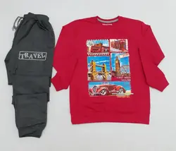 بلوز شلوار پسرانه طرح F17کد30006 - فروشگاه اینترنتی تی تی تک