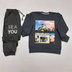 بلوز شلوار پسرانه طرح Justgoکد30007 - فروشگاه اینترنتی تی تی تک