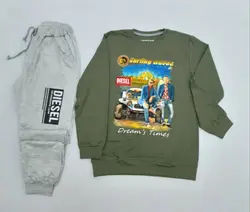 بلوز شلوار پسرانه طرح DISELکد30002 - فروشگاه اینترنتی تی تی تک