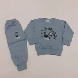 بلوز شلوار پسرانه طرح گور خر کد11631 - فروشگاه اینترنتی تی تی تک