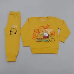 بلوز شلوار پسرانه طرح آدمک کد11282 - فروشگاه اینترنتی تی تی تک