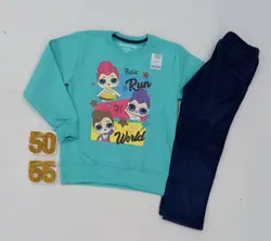 بلوز شلوار دخترانهBasicکد30332 - فروشگاه اینترنتی تی تی تک