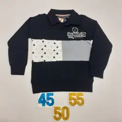 بلوز پسرانه طرح یقه دار کد11473 - فروشگاه اینترنتی تی تی تک