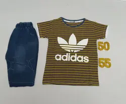 تیشرت شلوارک پسرانه adidasکد11116 - فروشگاه اینترنتی تی تی تک