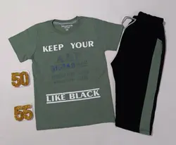 تیشرت شلوارک پسرانه طرحKEEPYOURکد30971 - فروشگاه اینترنتی تی تی تک