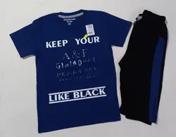 تیشرت شلوارک پسرانه طرحKEEPYOURکد30971 - فروشگاه اینترنتی تی تی تک