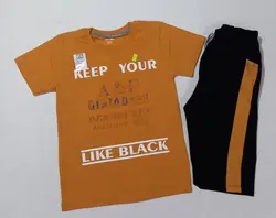 تیشرت شلوارک پسرانه طرحKEEPYOURکد30971 - فروشگاه اینترنتی تی تی تک