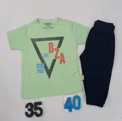 تیشرت شلوار پسرانه طرحBZAکد30846 - فروشگاه اینترنتی تی تی تک