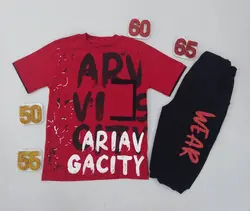 تیشرت شلوارک پسرانه طرحARVکد30799 - فروشگاه اینترنتی تی تی تک