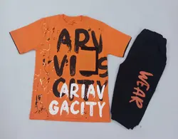 تیشرت شلوارک پسرانه طرحARVکد30799 - فروشگاه اینترنتی تی تی تک