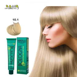 رنگ مو بلونیا بدون آمونیاک شماره 10.1 بلوند دودی پلاتینه حجم 100 میل  _ BOLOGNA