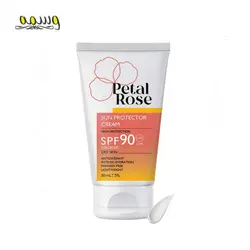 کرم ضد آفتاب بی رنگ پتال رز spf90  مناسب پوست خشک حجم 50 میلی لیتر _ Petal Rose