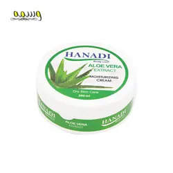 کرم مرطوب کننده و نرم کننده هانادی حاوی عصاره آلوئه ورا حجم 200 میل