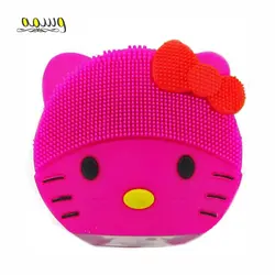 برس پاکسازی پوست لینا مینی 2 فوراور مدل هلو کیتی رنگ سرخابی