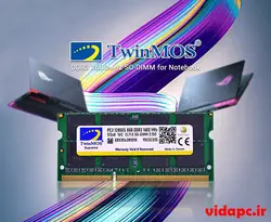 رم لپ تاپ تویین موس TwinMOS DDR3 1600MHz SO-DIMM for Notebook