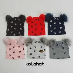 کلاه تریکو پوم دار بچگانه (KLT-T2203) &ndash; کلاهت