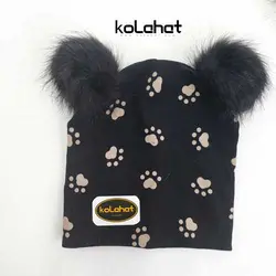 کلاه تریکو پوم دار بچگانه (KLT-T2203) &ndash; کلاهت