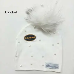کلاه تریکو بچگانه مرواریدی - عمده (KLT-2278) – کلاهت