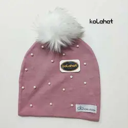کلاه تریکو بچگانه مرواریدی - عمده (KLT-2278) – کلاهت