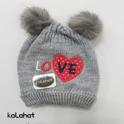کلاه بچگانه دو پوم طرح قلب (KLT-T2282) &ndash; کلاهت