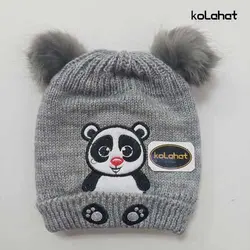 کلاه بچگانه پوم دار طرح خرس - عمده (KLT-2285) – کلاهت