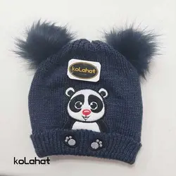 کلاه بچگانه پوم دار طرح خرس - عمده (KLT-2285) – کلاهت