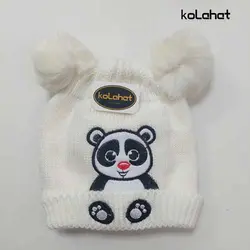 کلاه بچگانه پوم دار طرح خرس - عمده (KLT-2285) – کلاهت